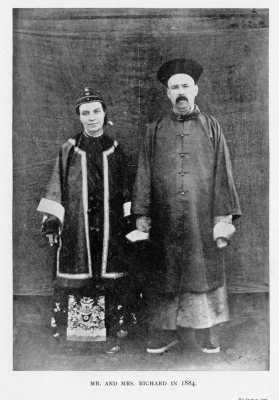 Timothy Richard and wife in Chinese dress
